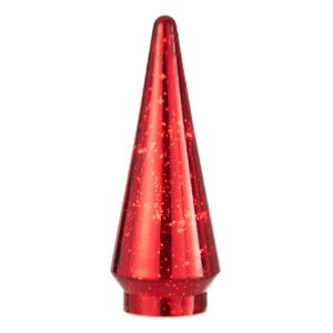 Kerstboom Led Glas Rood Large (26757)