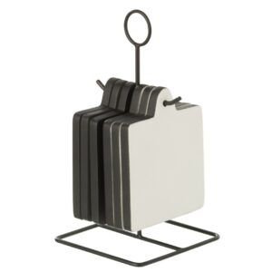 Coaster Square Vik Wood With Black/White?(34486)