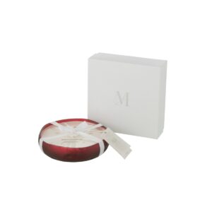 Geurkaars M-Chic Glas Rood Medium (35726)