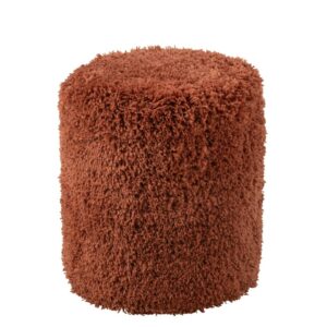 Poef Cylinder Pluizig Polyester Baksteen?(49531)