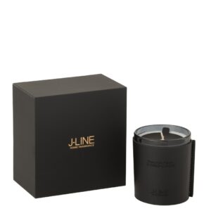 Geurkaars Leder Zwart 36uur (49975)