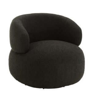 Zetel Draaiend Rond Schuim Zwart (50798)