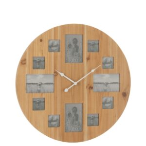 Wandklok Foto Mdf Naturel (54702)