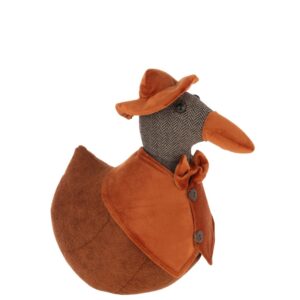 Deurstop Eend Zwemmend Polyester Roestbruin?(56837)