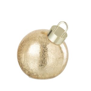 Kerstbal Led Glas Goudkleurig Small (57165)