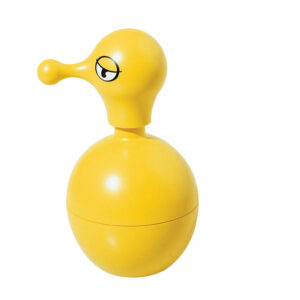 Navulbare dispenser voor vloeibare zeep in thermoplastische hars, geel. Meneer Koud