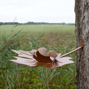 Leaf me - Bird feeder - Wall -Brown-LB-WAL-BR