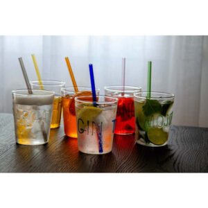 Kleurrijke herbruikbare rietjes Multicolor