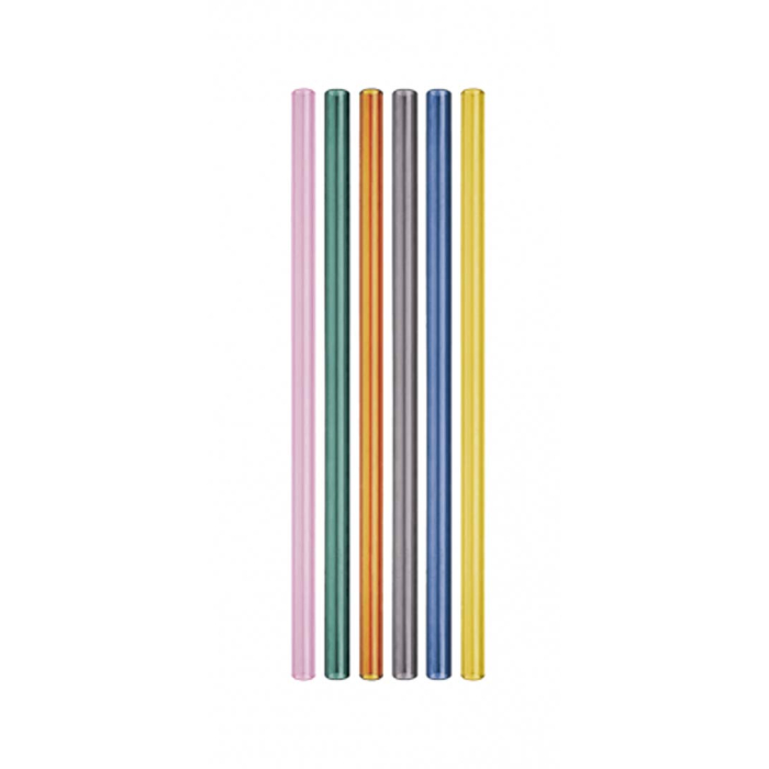 Kleurrijke herbruikbare rietjes Multicolor - Afbeelding 2
