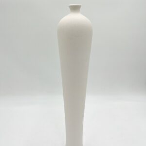 Vase long milk white