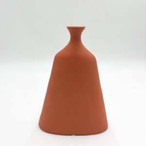 Vase ovale high milk terra