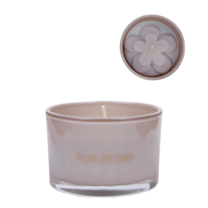 Sojawas geurkaars met boodschap - Pluk de dag