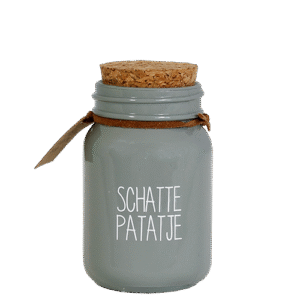 Soja geurkaars met boodschap - Schattepatatje