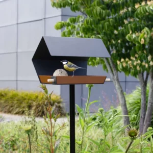 Open Diamond - Bird feeder - With pole Dark grey/Brown-OD-STD-DG