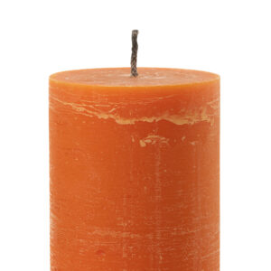 Buitenkaars Pilaar Paraffine Oranje Medium-95 branduren (40054)