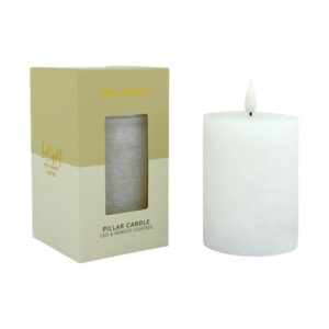 LED Kaars Pillar gebroken wit