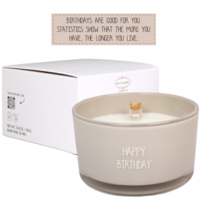 FLESSENPOST KAARS - HAPPY BIRTHDAY - FIG'S DELIGHT