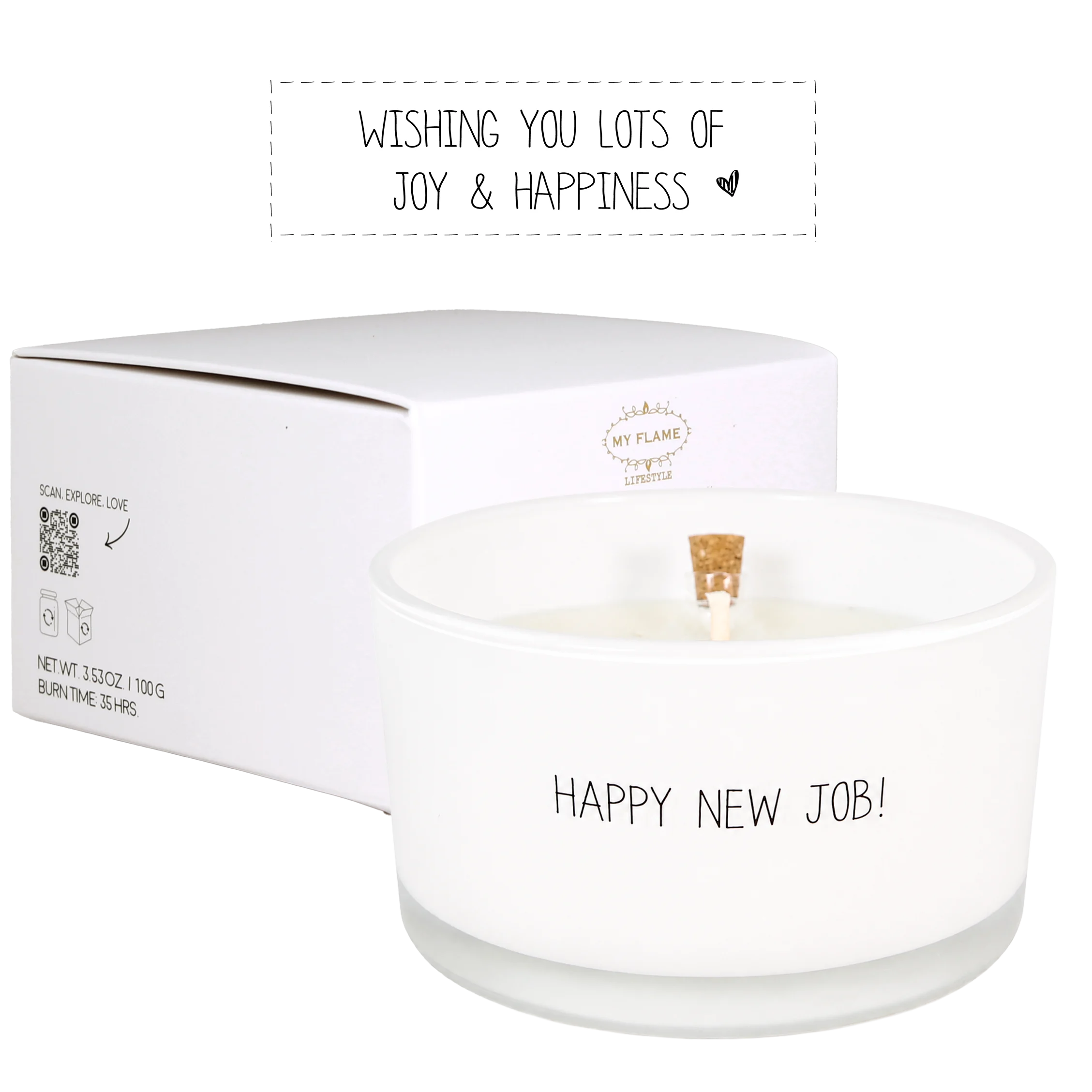 FLESSENPOST KAARS - HAPPY NEW JOB! - FRESH COTTON