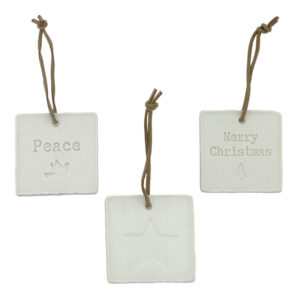 Ornament Mini Letter Art Xmas set van 3