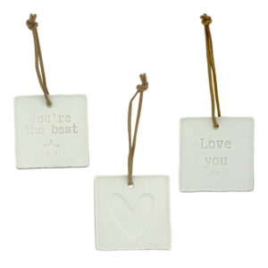 Ornament Mini Letter Art Love - set van 3