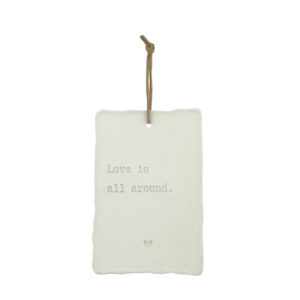 Ornament Letter Art Love around - Love is all around.